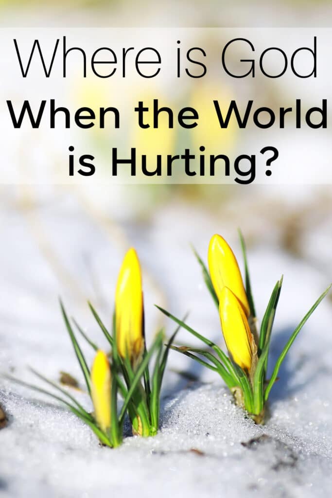 When we see suffering our hearts break and often wonder, where is God when the world is hurting. God sees and hears us and understands.