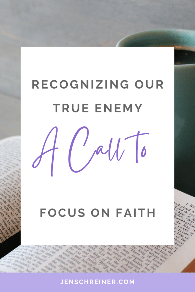 Recognizing our true enemy A call to focus on faith in God. Discover the importance of recognizing our true enemy in life’s struggles and how focusing on faith can empower us to overcome challenges. 