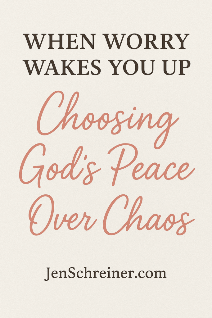 Choosing Gods peace instead of Chaos